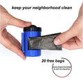 Nightwalk 4.5M Led Light And Waste Bag Dispenser Retractable Dog Leash